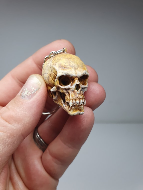 1 Stück Halloween Lustiger Totenkopf Acryl Schlüsselanhänger