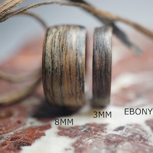 Bentwood rings with waterproof and durable Finish - Minimalist wood ring - Bespoke handmade wooden Ring  - Men's&Women's wedding band