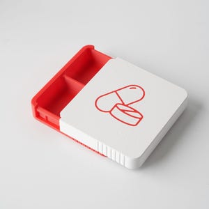 Pilulier 4 compartiments | Organiseur portable de médecine | Étui de voyage