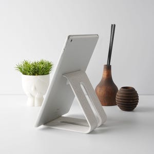 Minimalist Tablet Stand | Sleek & Adjustable Holder for Desk or Home