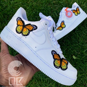 nike air force 1 getekend zwart