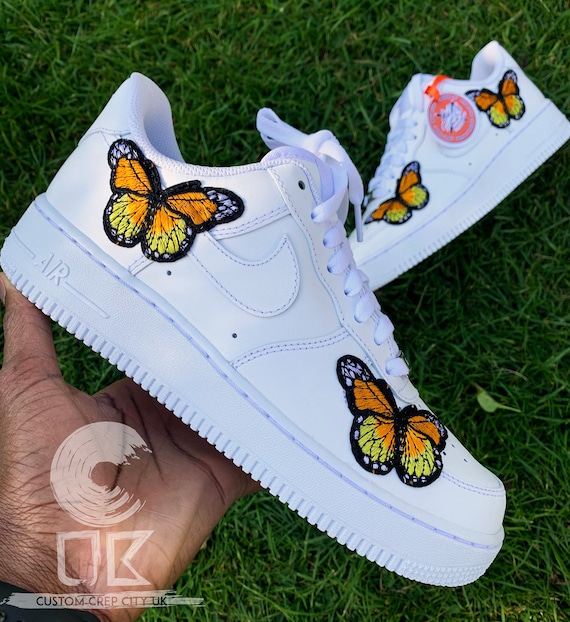 nike air force 1 with butterflies