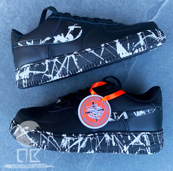 Custom Nike Air Force 1 white Paint Splatter Splat | Etsy