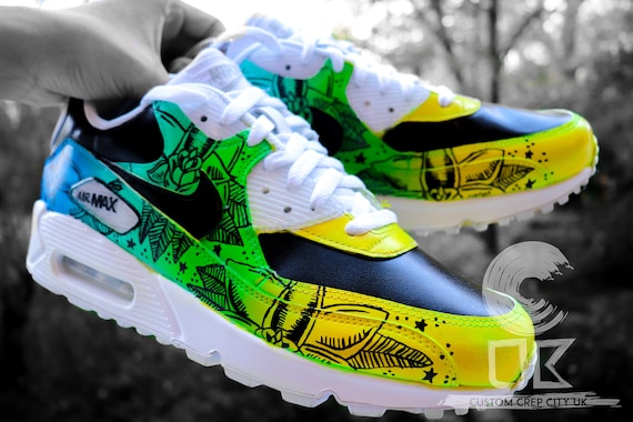 flower nike trainers