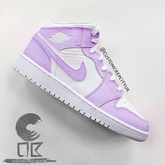 lilac nike jordans