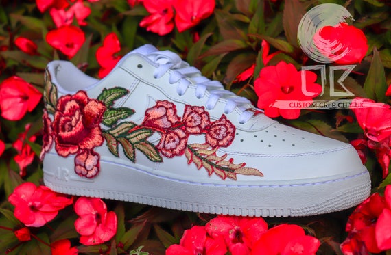 red rose air force ones