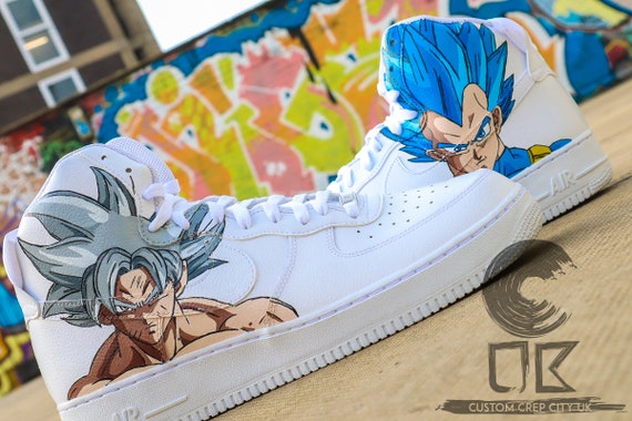 Custom Nike Air Force 1 DBZ Goku x Vegeta customs Dragon | Etsy