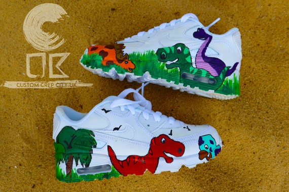 Custom Air Max 90 Dinosaur Theme 