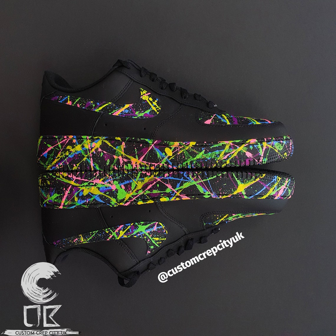 custom air force 1 neon
