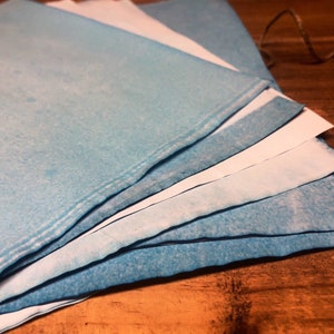 25 Multicolored Tea Dyed Paper Sheets: Scrapbook Stationary image 12