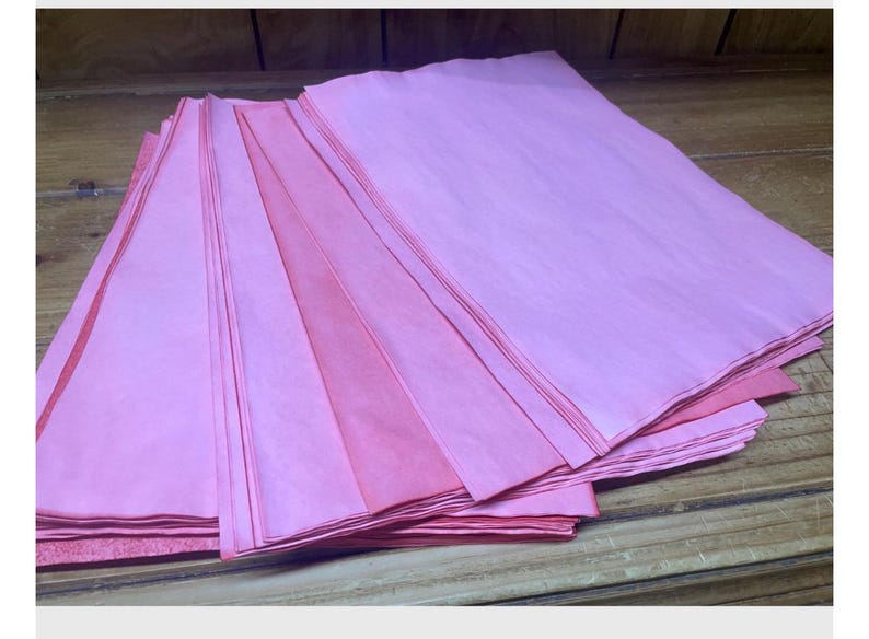 25 Multicolored Tea Dyed Paper Sheets: Scrapbook Stationary image 17