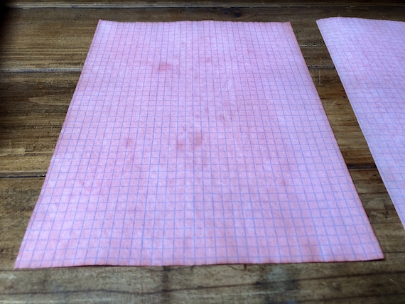 12 Sheets of Pink/light Red Tea Dyed 8.5x11 Double Sided | Etsy