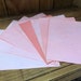 25 Sheets of Pink/light Red Tea Dyed Paper. Tea Stained - Etsy