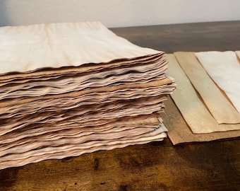Tea Dyed Paper: 25 Rustic Sheets for Junk Journaling