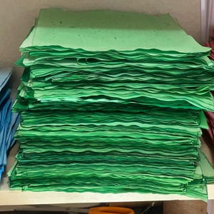 25 Multicolored Tea Dyed Paper Sheets: Scrapbook Stationary image 9