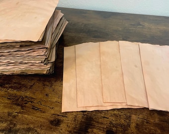 Peach Terracotta Tea Dyed Paper: 25 Sheets Stained Stationary (8.5x11)