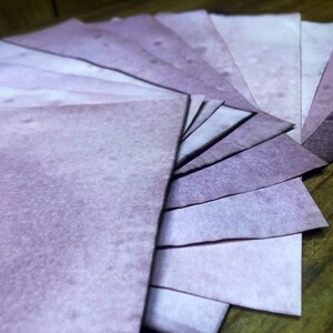 25 Multicolored Tea Dyed Paper Sheets: Scrapbook Stationary image 11