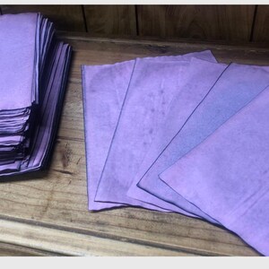 25 Multicolored Tea Dyed Paper Sheets: Scrapbook Stationary image 15