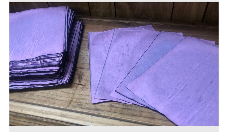 25 Multicolored Tea Dyed Paper Sheets: Scrapbook Stationary image 15