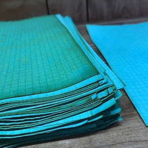 Green Tea Stained Graph Paper: 8.5x11 Scrapbook Journal Paper