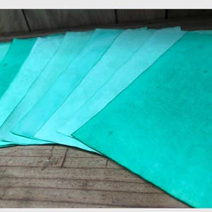 25 Multicolored Tea Dyed Paper Sheets: Scrapbook Stationary image 14