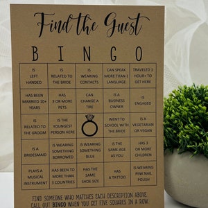 Find the Guest Bingo: Bridal Shower Game, 24 Pack image 2