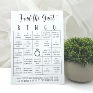 Find the Guest Bingo: Bridal Shower Game, 24 Pack image 1