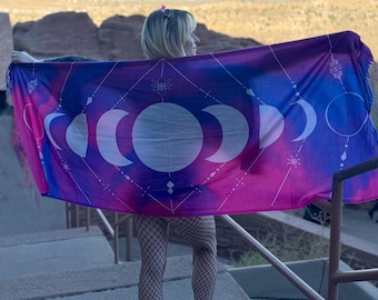 Moon Phases Pashmina: Ultra-Soft Rave Pashmina