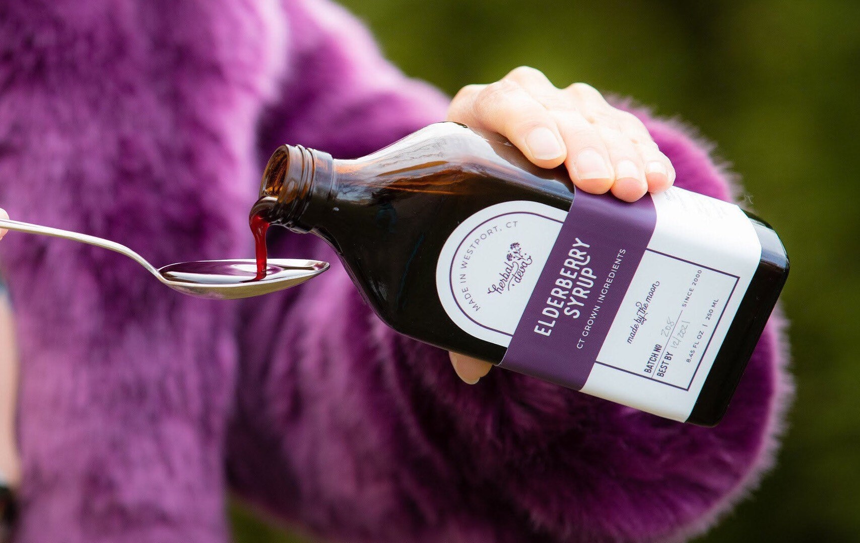 Fresh Elderberry Syrup
