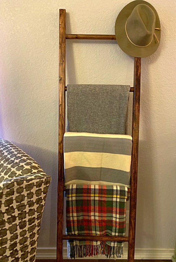 6 FT Custom Blanket Ladder/Rustic Wood Ladder/Decorative Etsy