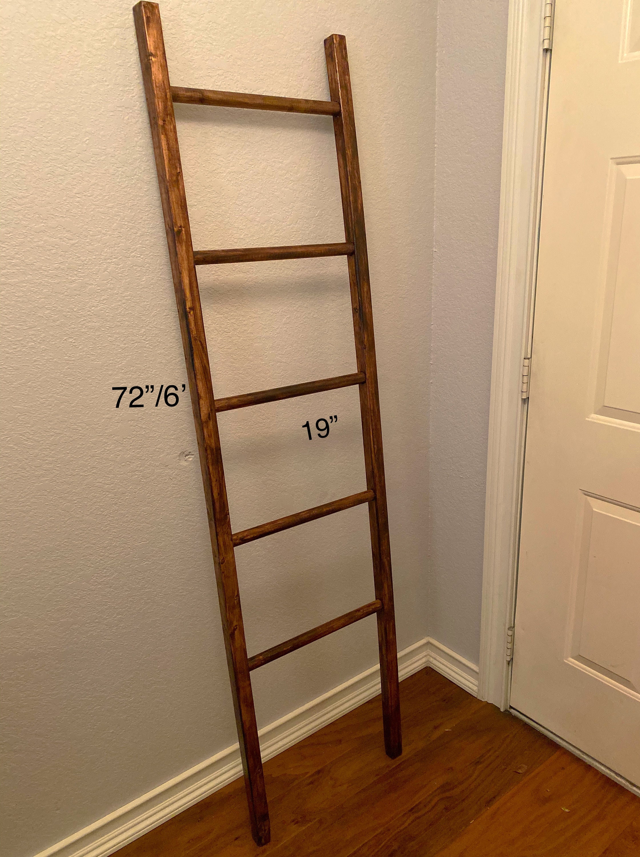 6 FT Custom Blanket Ladder/Rustic Wood Ladder/Decorative Etsy