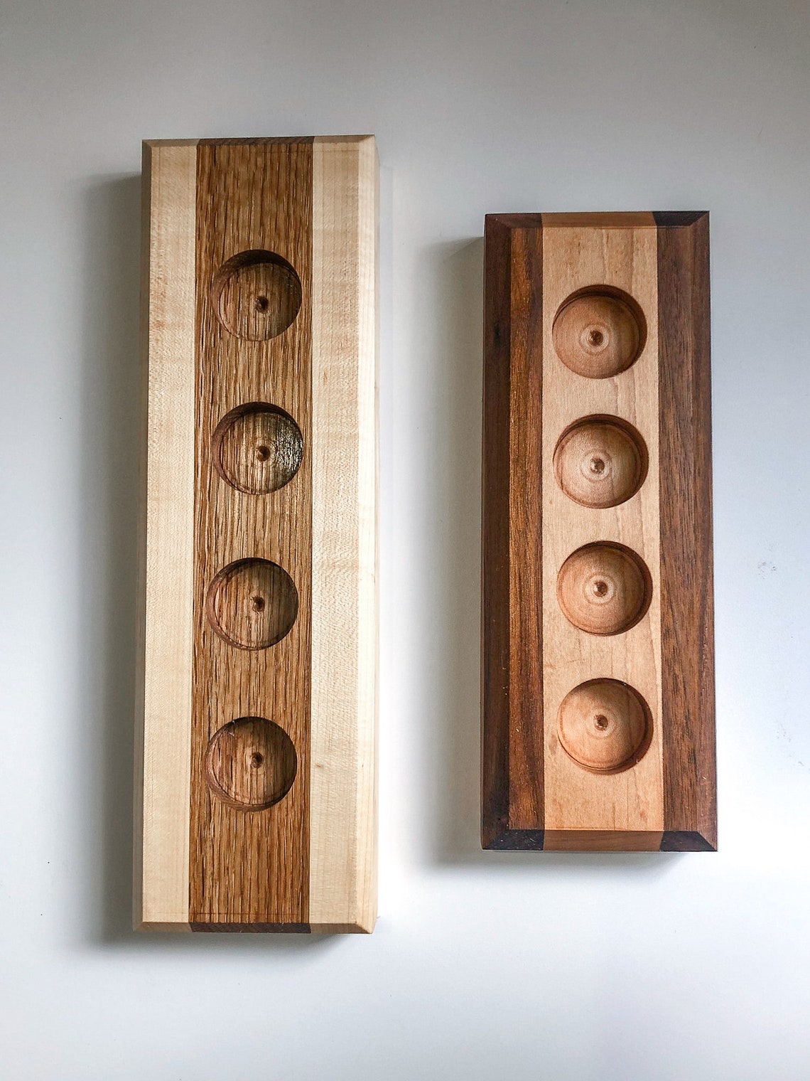 Timber Candle Tea Light Holders Large and Small Sizes Etsy Australia