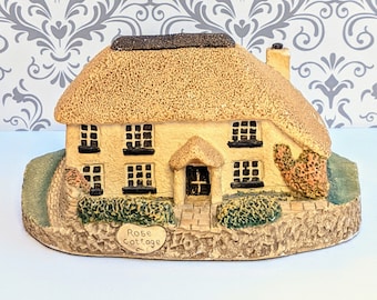 Memory Lane Cottages by Peter Tomlins Rose Cottage Nature Craft Marked 1986 Made in England Art and Collectibles Figurines and Knick Knacks