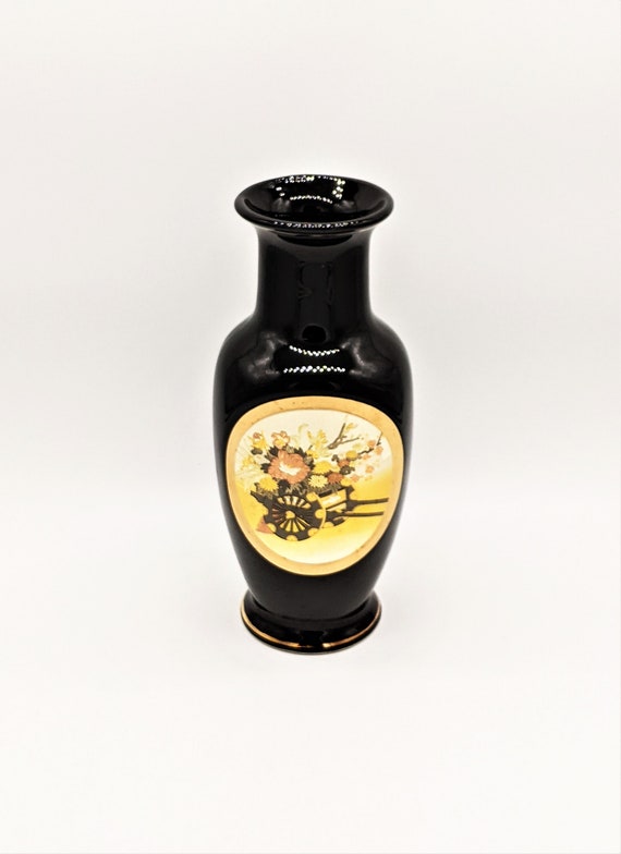 B2【used】ジェリーボックス 金属製 唐草模様 ヴィンテージ Wajima'ware lacquer box - Japanese Antique Store