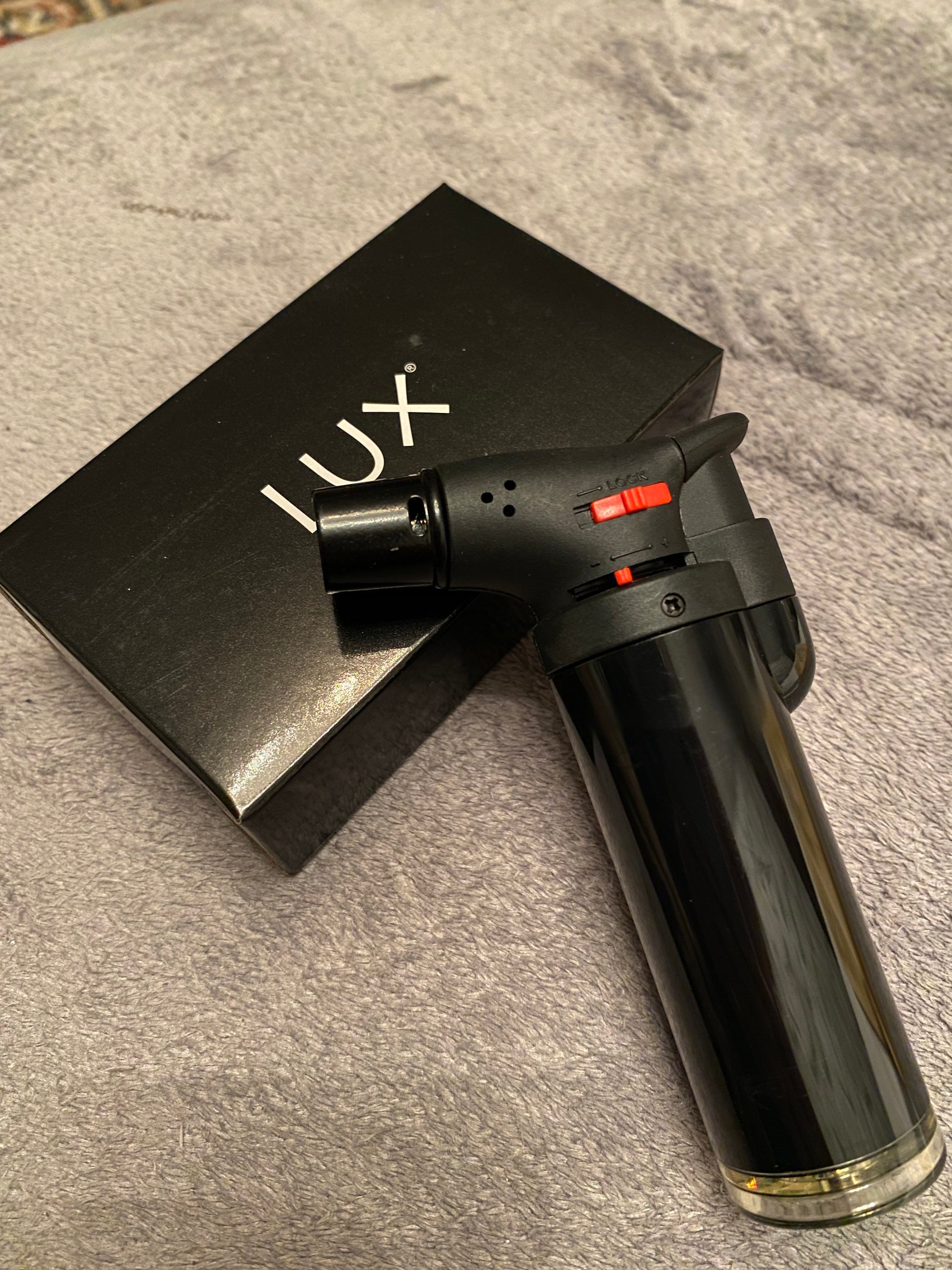 Lighter to remove air bubbles