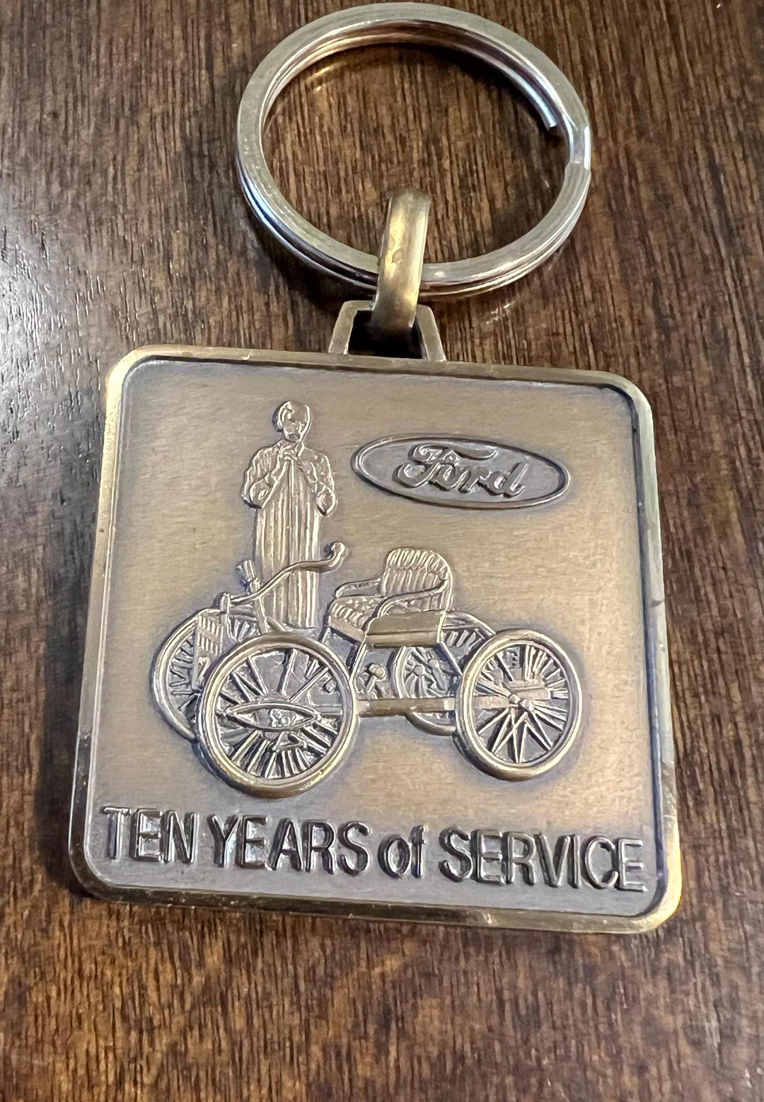 Bronze Ford Motor 10 Years of Service Key Chain - Etsy