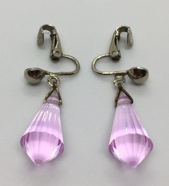 Graceful rose rhinestone earrings - image 1