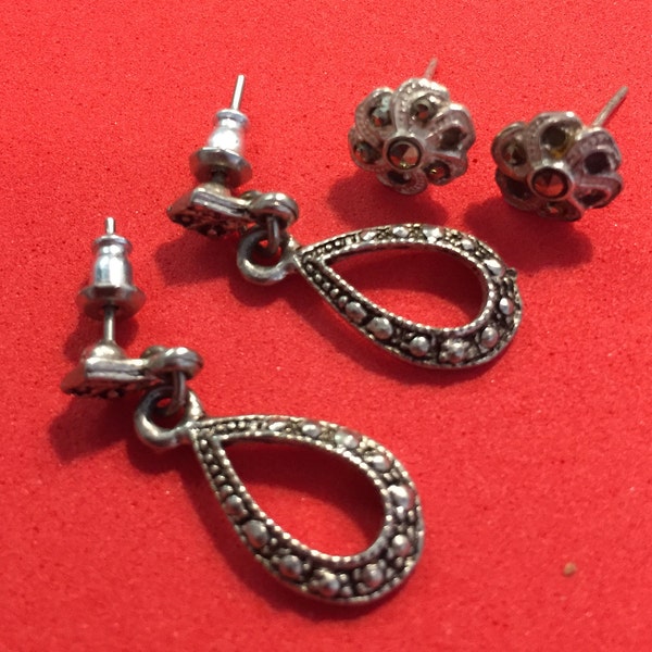 Two 1960's sets of earrings.