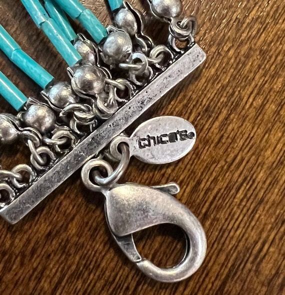 Chico's beautiful turquoise and silver necklace - image 6