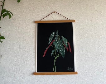 Begonia Maculata Print