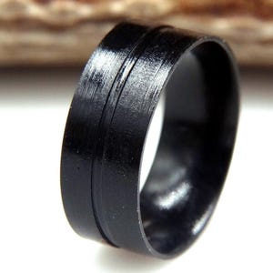 Ebony Wood Ring Inside Liner Core