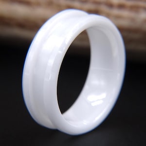 Ceramic Ring Blank (White) for Inlay