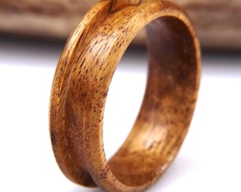 Koa Wood Ring Blank for Inlay