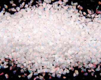 Crushed Opal - "Ice Rainbow" - Premium Inlay Material for Jewelry, Woodwork, Arts and Crafts