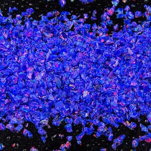 Crushed Opal - &quot;Van Gogh Blue&quot; / Premium Inlay Material for Ring Jewelry, Woodwork, Arts and Crafts