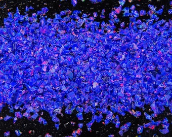 Crushed Opal - "Van Gogh Blue" / Premium Inlay Material for Ring Jewelry, Woodwork, Arts and Crafts