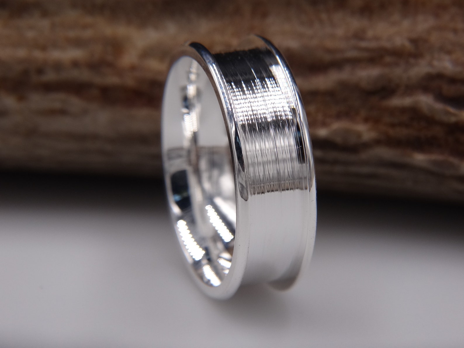 Sterling Silver Ring Blank for Inlay - Etsy