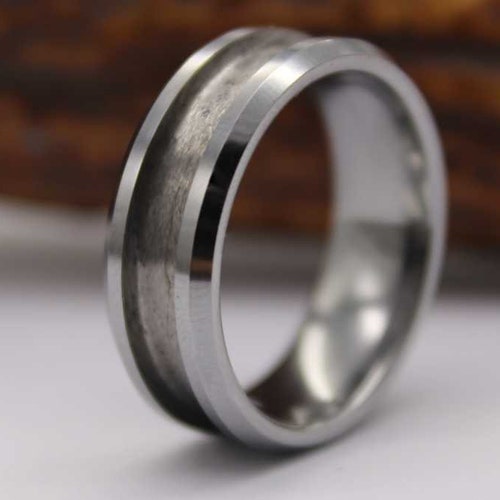 Tungsten Carbide Ring Double Channel Beveled Edge Blank for Etsy