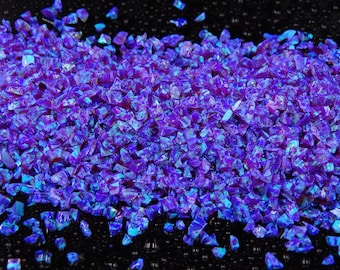 Crushed Opal - "Indigo" / Premium Inlay Material for Ring Jewelry, Woodwork, Arts and Crafts