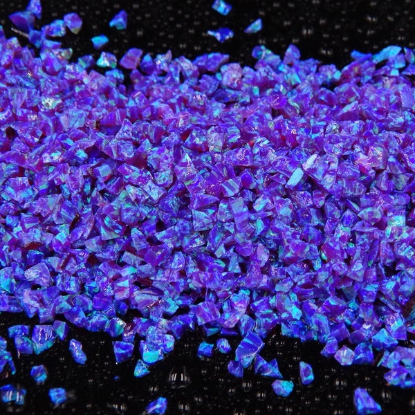 Crushed Opal - "Indigo" / Premium Inlay Material for Ring Jewelry, Woodwork, Arts and Crafts